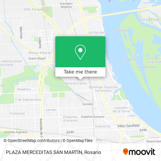 Mapa de PLAZA MERCEDITAS SAN MARTÍN