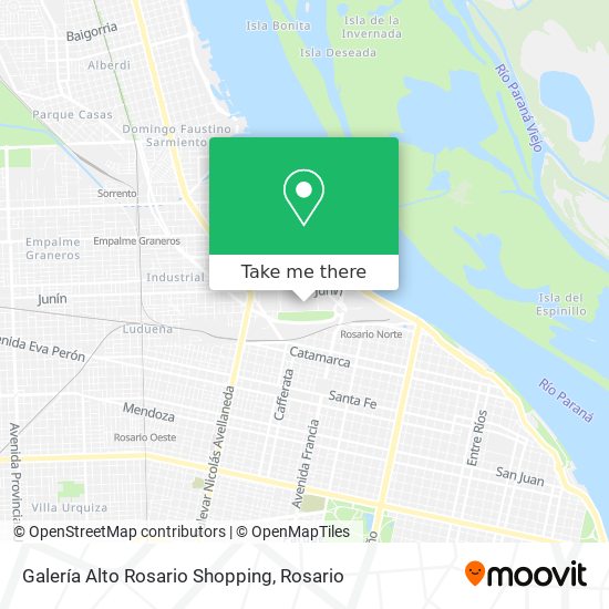 Galería Alto Rosario Shopping map
