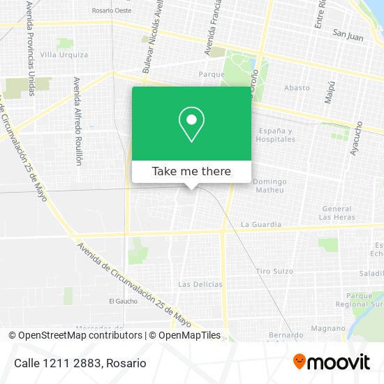 Calle 1211 2883 map