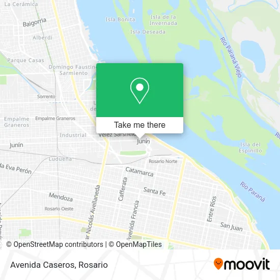 Avenida Caseros map