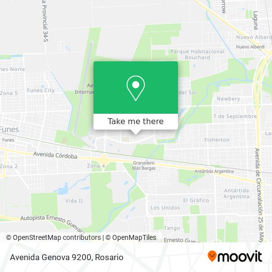 Mapa de Avenida Genova 9200