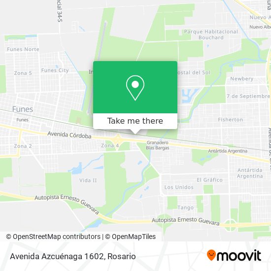 Mapa de Avenida Azcuénaga 1602
