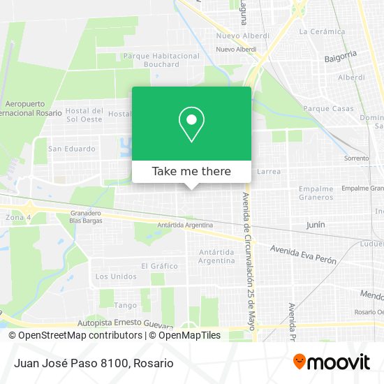 Juan José Paso 8100 map