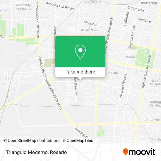 Mapa de Triangulo Moderno