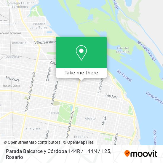 Parada Balcarce y Córdoba 144R / 144N / 125 map