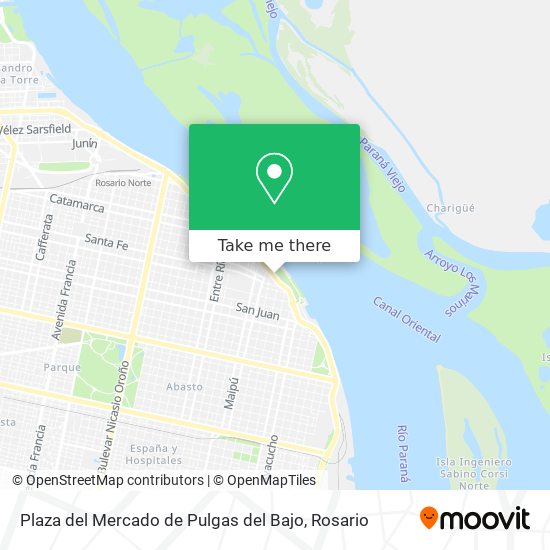 Mapa de Plaza del Mercado de Pulgas del Bajo