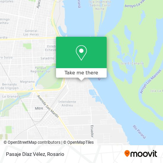 Pasaje Díaz Vélez map