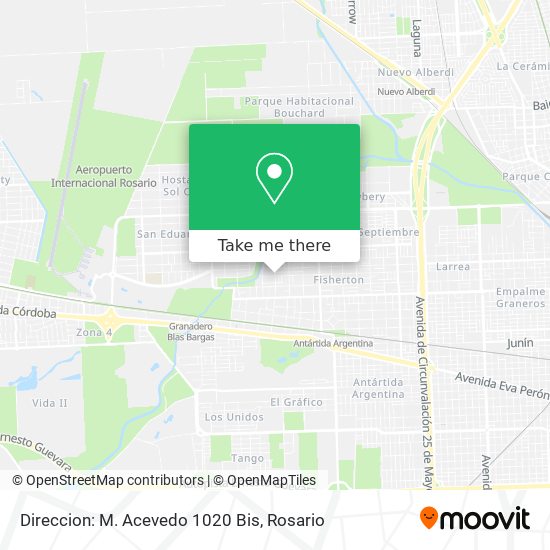 Direccion: M. Acevedo 1020 Bis map