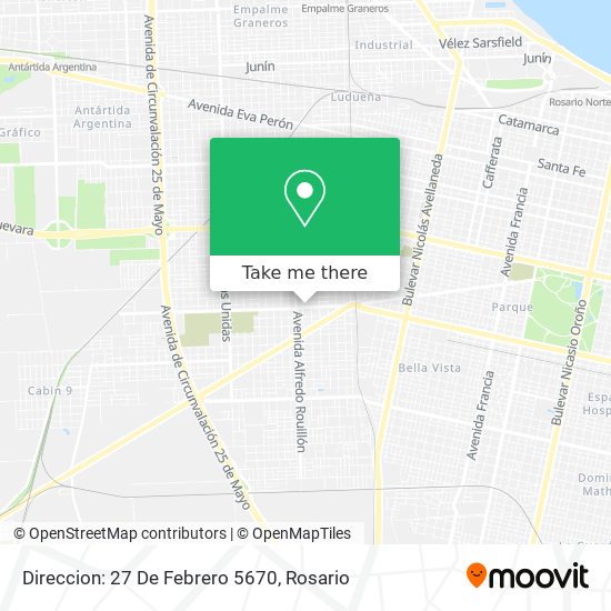 Direccion: 27 De Febrero 5670 map