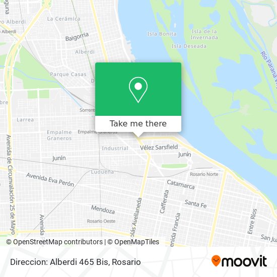Direccion: Alberdi 465 Bis map