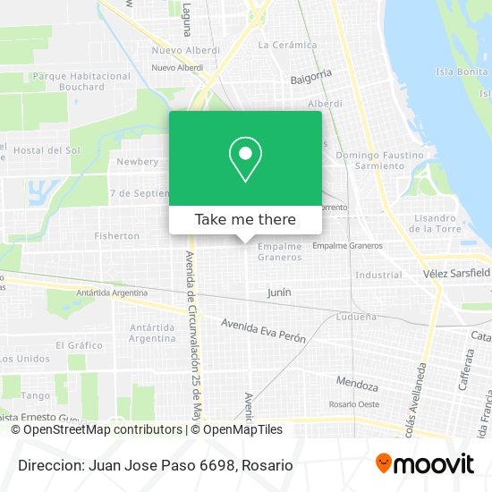 Mapa de Direccion: Juan Jose Paso 6698