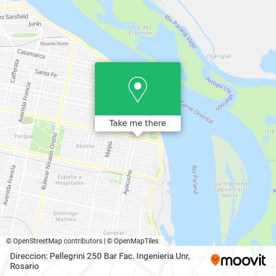 Direccion: Pellegrini 250  Bar Fac. Ingenieria Unr map