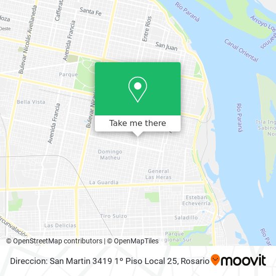 Direccion: San Martin 3419 1º Piso Local 25 map