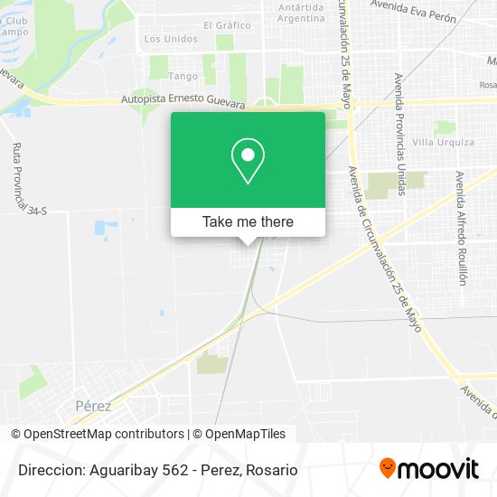 Direccion: Aguaribay 562 - Perez map