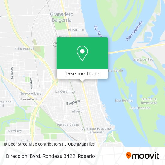 Mapa de Direccion: Bvrd. Rondeau 3422