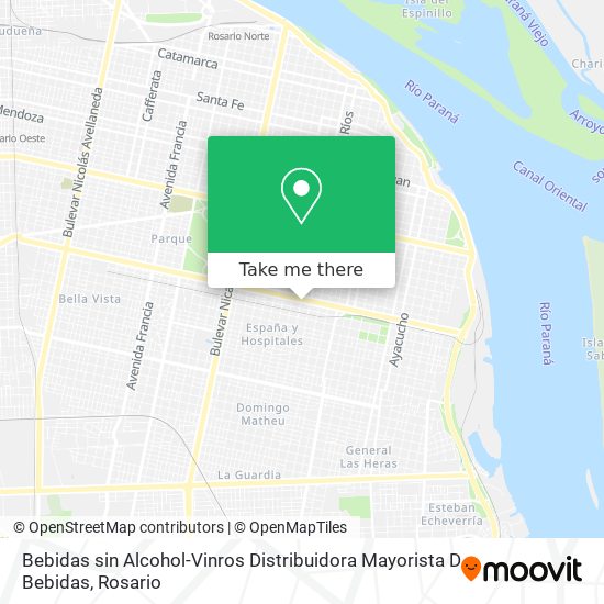 Bebidas sin Alcohol-Vinros Distribuidora Mayorista D Bebidas map