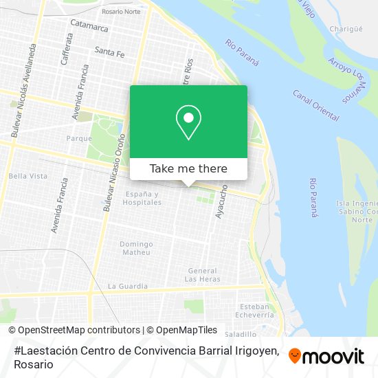 #Laestación Centro de Convivencia Barrial Irigoyen map