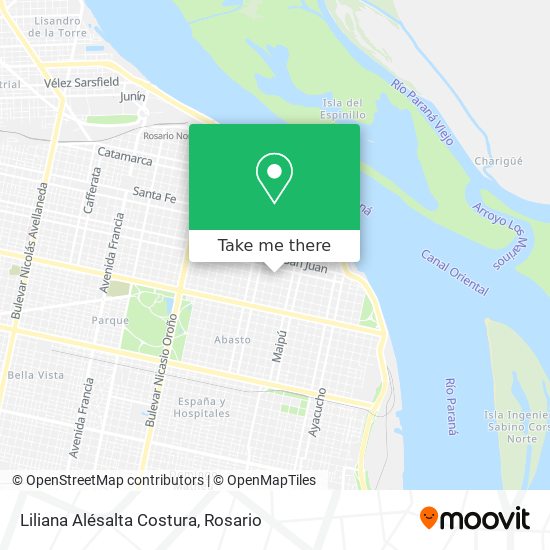 Liliana Alésalta Costura map
