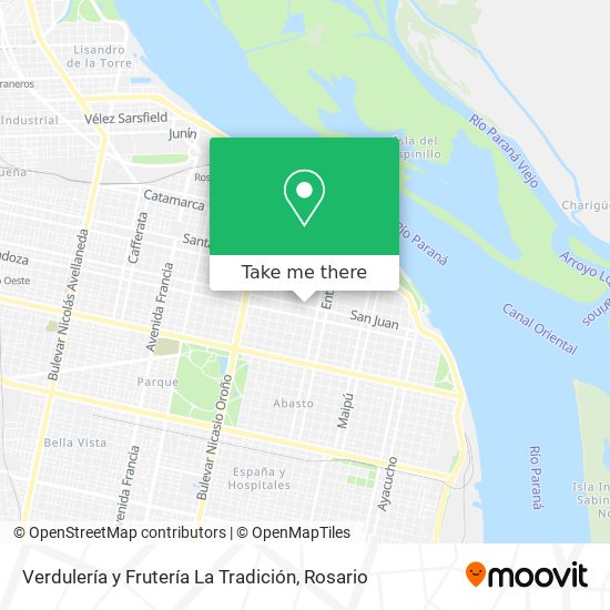Mapa de Verdulería y Frutería La Tradición