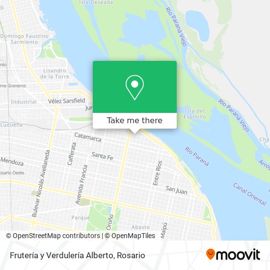 Mapa de Frutería y Verdulería Alberto