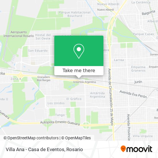 Mapa de Villa Ana - Casa de Eventos