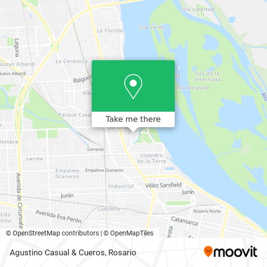 Mapa de Agustino Casual & Cueros