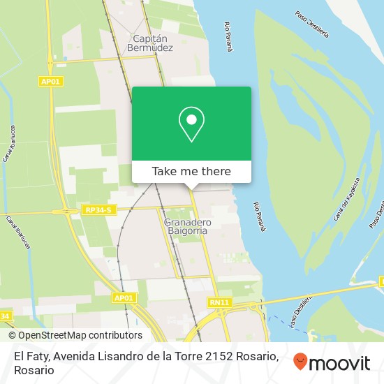 El Faty, Avenida Lisandro de la Torre 2152 Rosario map