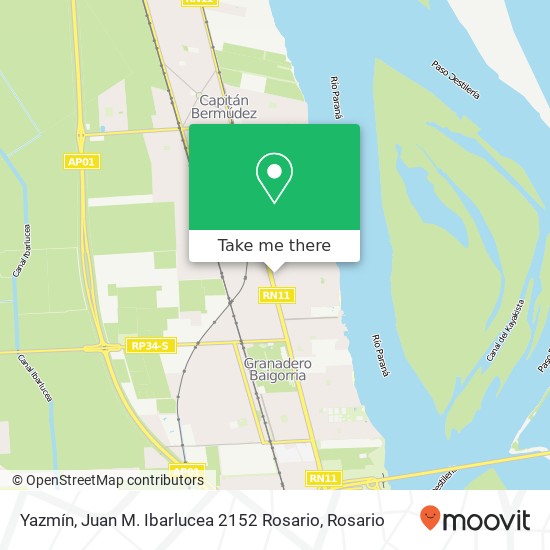 Mapa de Yazmín, Juan M. Ibarlucea 2152 Rosario