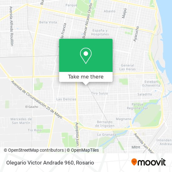 Olegario Victor Andrade 960 map