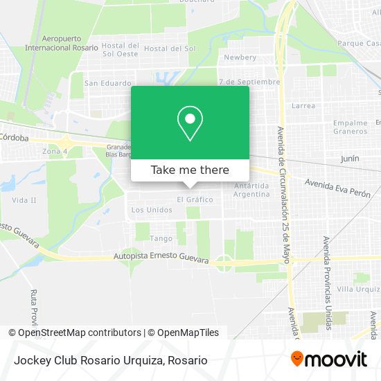 Mapa de Jockey Club Rosario Urquiza