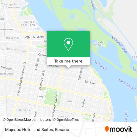 Mapa de Majestic Hotel and Suites