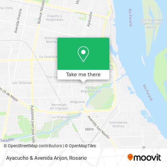 Ayacucho & Avenida Arijon map