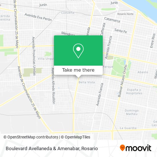Boulevard Avellaneda & Amenabar map