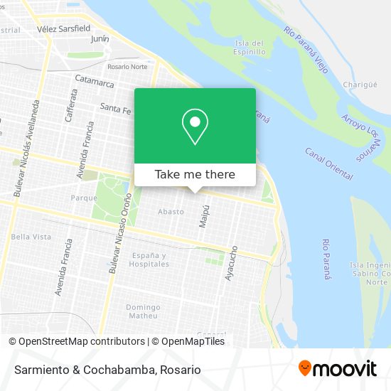 Mapa de Sarmiento & Cochabamba