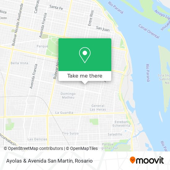 Ayolas & Avenida San Martín map