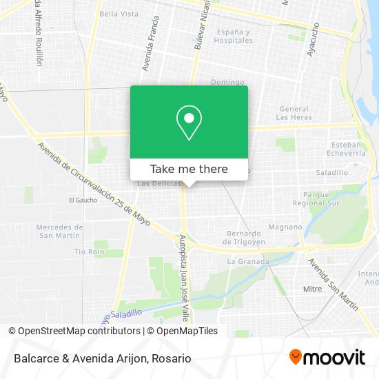 Balcarce & Avenida Arijon map