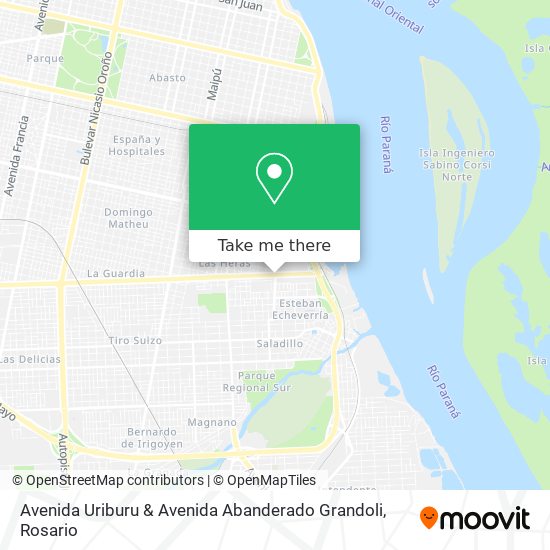 Avenida Uriburu & Avenida Abanderado Grandoli map