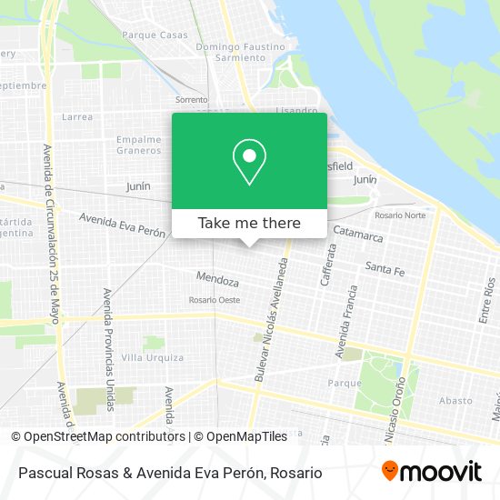 Pascual Rosas & Avenida Eva Perón map