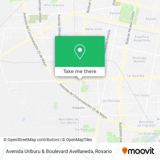Avenida Uriburu & Boulevard Avellaneda map