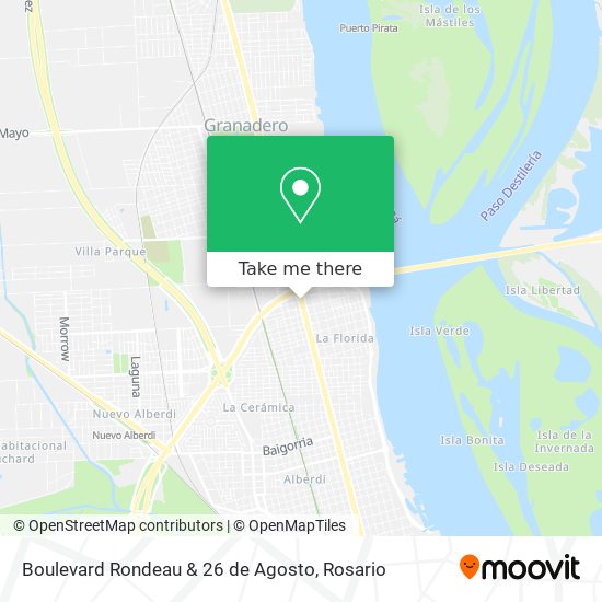 Boulevard Rondeau & 26 de Agosto map