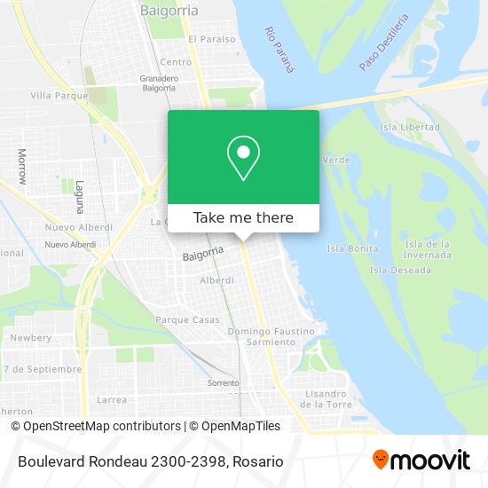 Mapa de Boulevard Rondeau 2300-2398