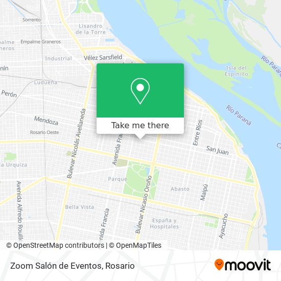 Zoom Salón de Eventos map