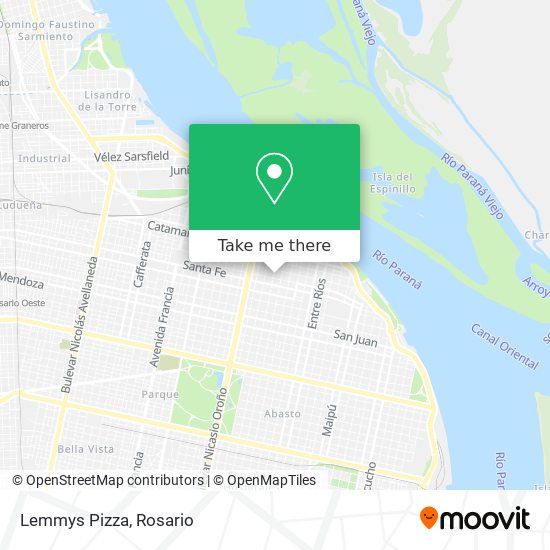 Mapa de Lemmys Pizza