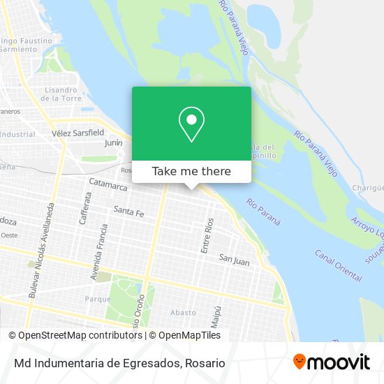 Md Indumentaria de Egresados map