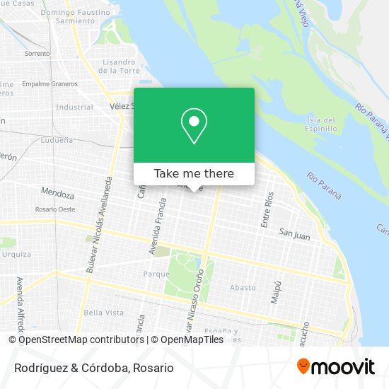 Rodríguez & Córdoba map