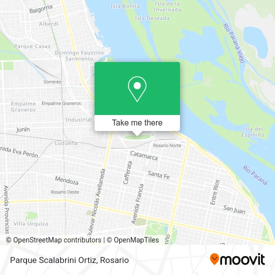 Mapa de Parque Scalabrini Ortiz