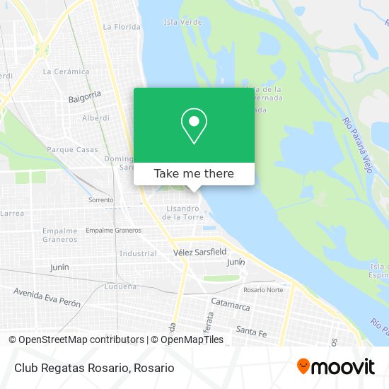 Club Regatas Rosario map