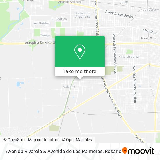 Mapa de Avenida Rivarola & Avenida de Las Palmeras