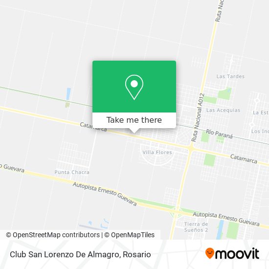 Club San Lorenzo De Almagro map