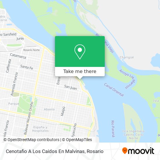 Cenotafio A Los Caídos En Malvinas map
